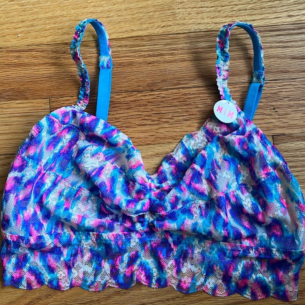 Victoria’s Secret PINK Lace Bralette Size Medium Multicolor